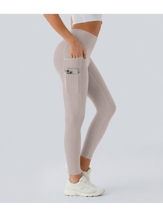 Halara Pants - Halara SoftlyZero High Waisted Double Pockets Leggings-UPF50+ Gray Size Small